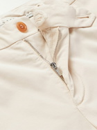 Brunello Cucinelli - Slim-Fit Stretch-Cotton Gabardine Trousers - Neutrals