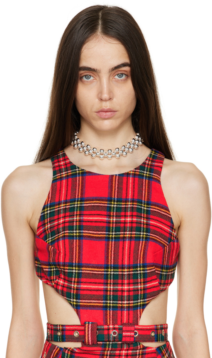 Lorette Colé Duprat Silver Trinity 6 Ras De Cou Choker