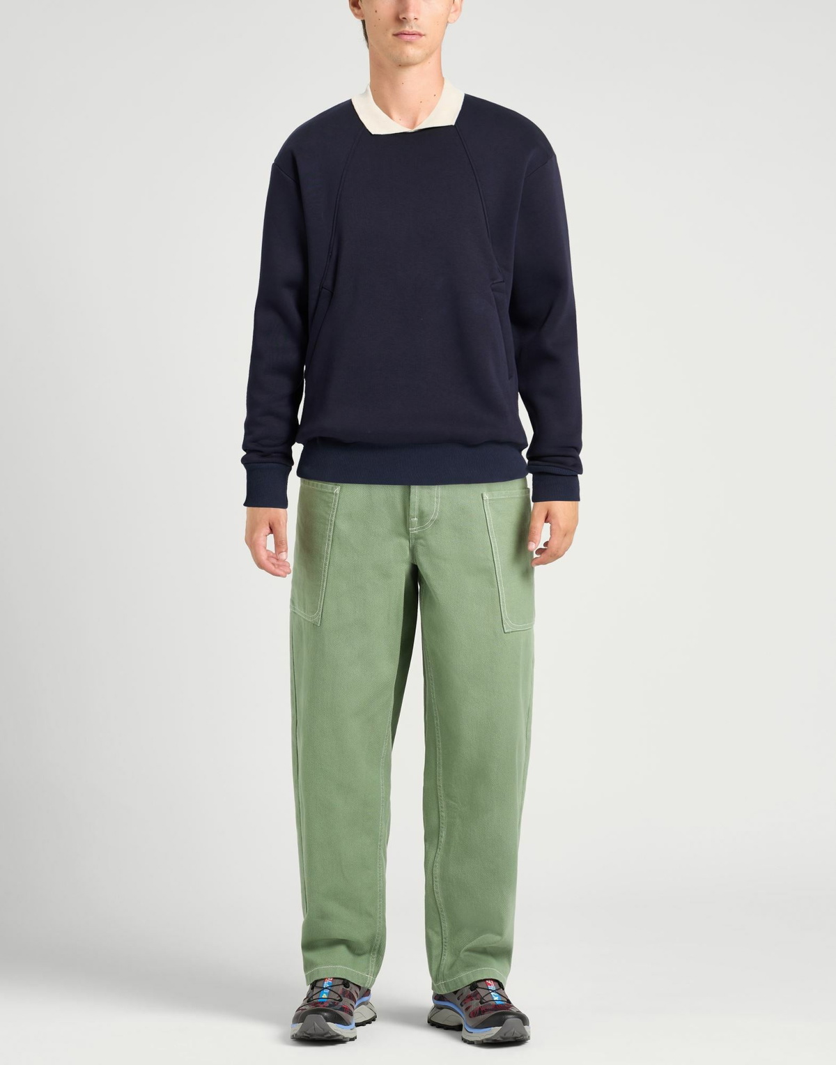 Berna Mens Sweatshirt in Blue