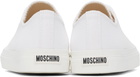 Moschino White Canvas Sneakers