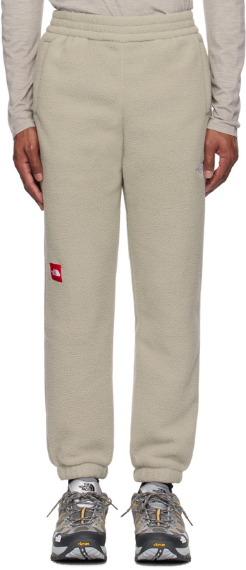 Photo: The North Face Beige 'TNF' Fleeski Sweatpants