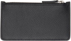Marni Black Leather 'Marni' Mending Card Holder