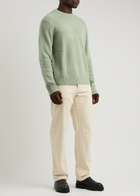 Wax London Wilde Wool-blend Jumper Green