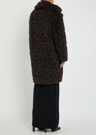 Stand Studio Camille Cocoon Faux fur Coat Dark Brown