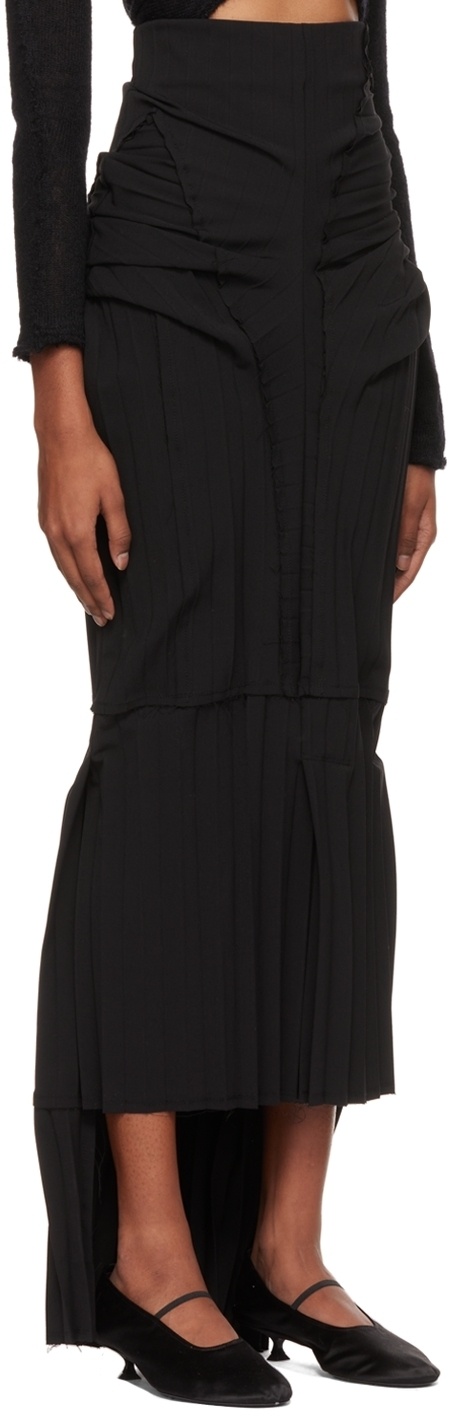 Talia Byre Black Patched Maxi Skirt
