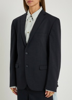 Bettter Ellis Panelled Wool-blend Blazer Navy