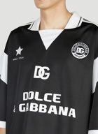 Dolce & Gabbana - Soccer Logo Polo Shirt in Black