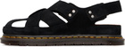Dr. Martens Black Archive Fisherman Suede Sandals