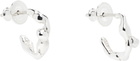 FARIS Silver Lava Hoop Small Earrings