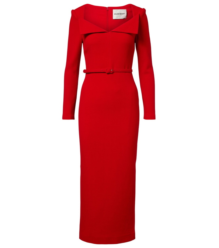 Photo: Roland Mouret Belted wool midi dress