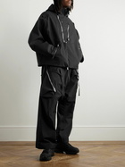 ACRONYM - P30AL-E Wide-Leg Belted Layered Encapsulated Nylon Cargo Trousers - Black
