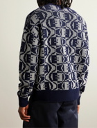 Acne Studios - Katch Wool and Cotton-Blend Jacquard-Knit Sweater - Blue