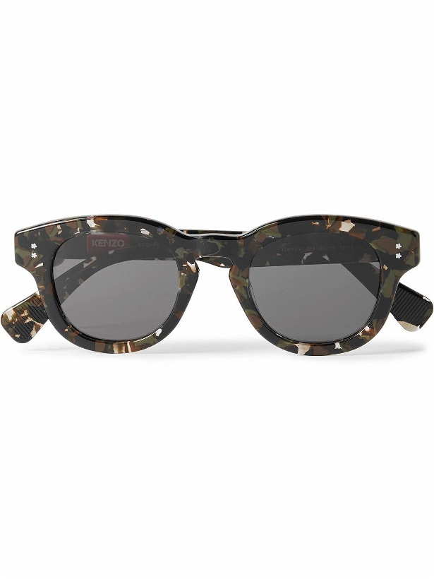 Photo: KENZO - Round-Frame Tortoiseshell Acetate Sunglasses