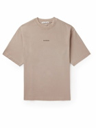 Acne Studios - Logo-Print Garment-Dyed Cotton-Jersey T-Shirt - Neutrals