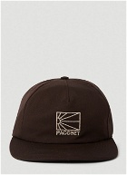 Embroidered Logo Baseball Cap in Brown