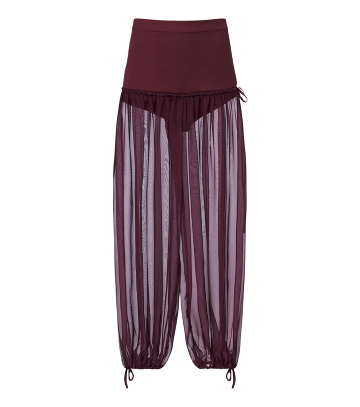 Photo: Nensi Dojaka Semi-sheer wide-leg pants