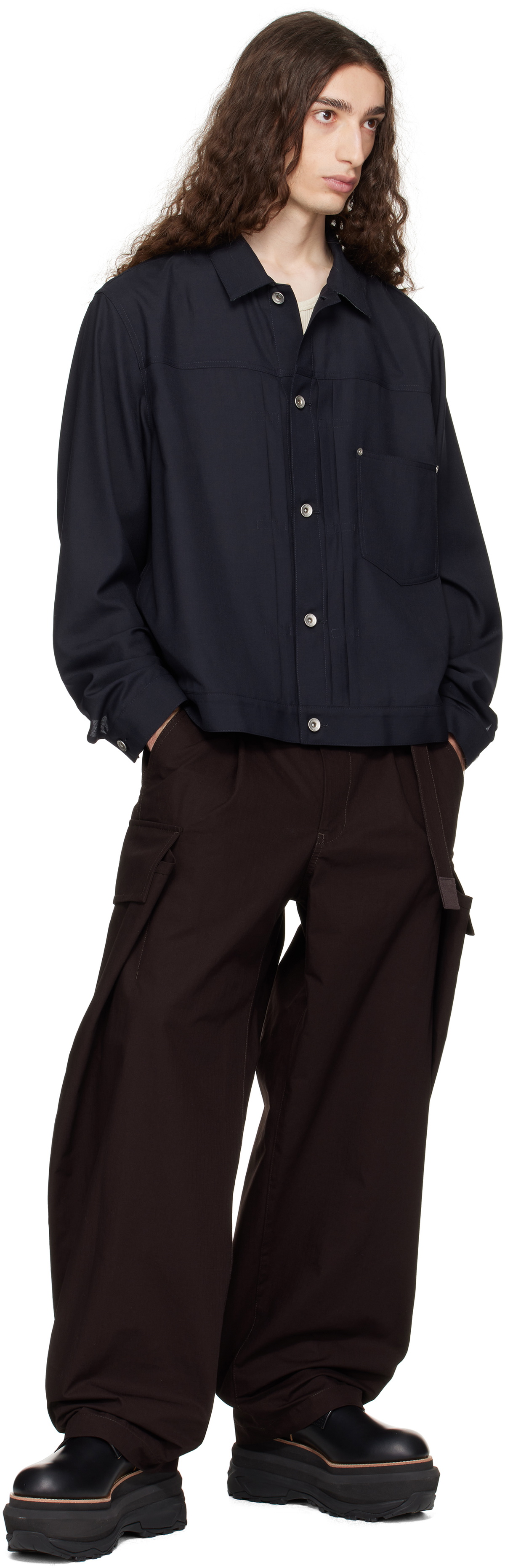 sacai Navy Suiting Jacket Sacai