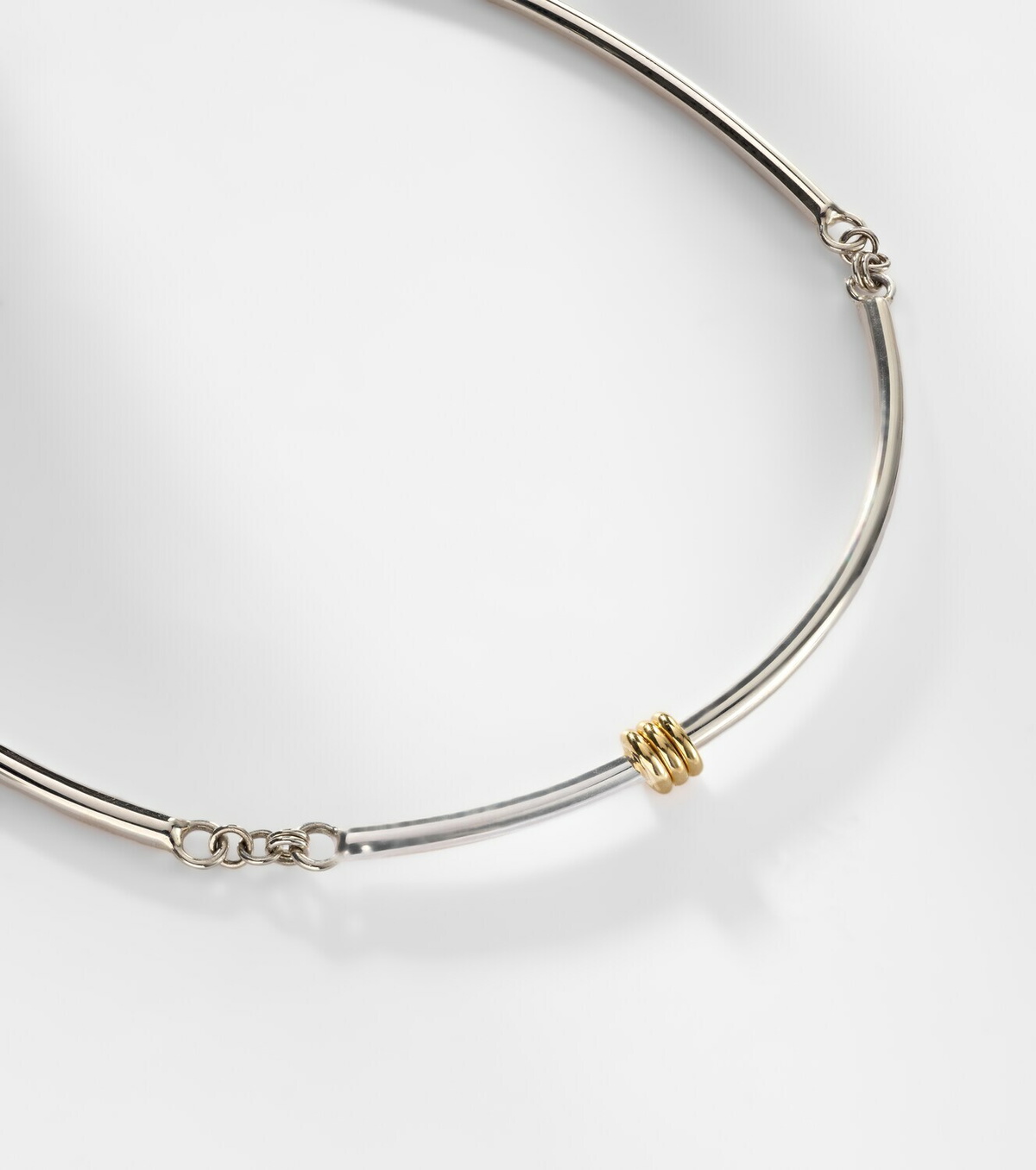 Spinelli Kilcollin Helio Tria sterling silver and 18kt gold necklace