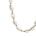 Anni Lu Women's Shelly Necklace in White