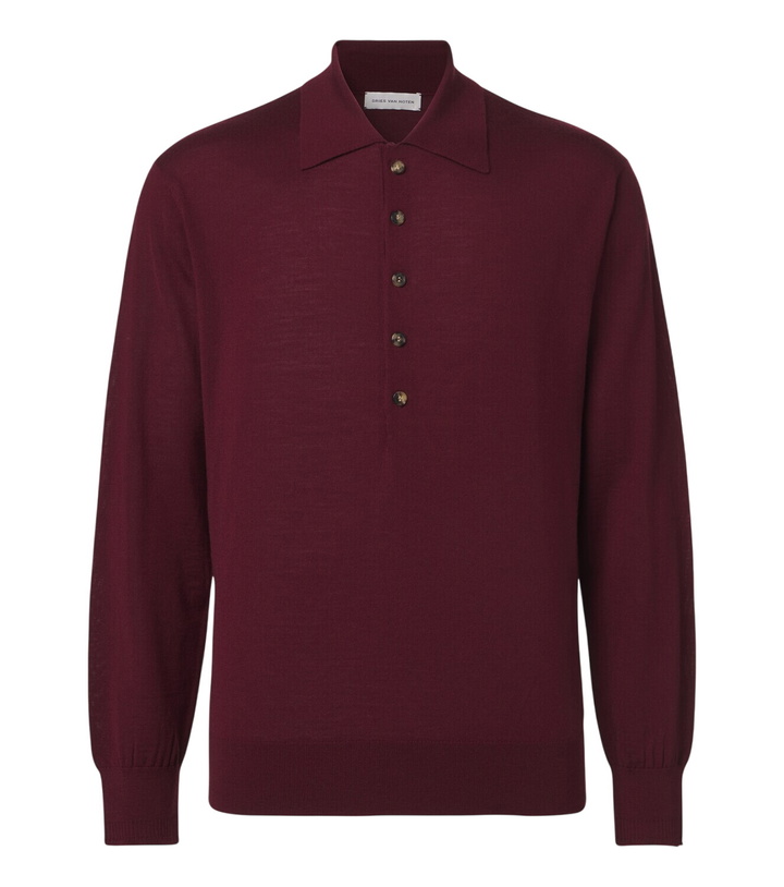 Photo: Dries Van Noten Wool polo sweater