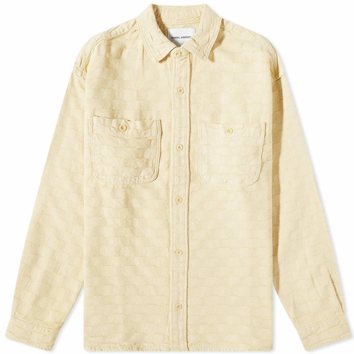 Photo: General Admission Men's Checket Twill Overshirt in Yellow