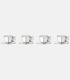Serax Carte Blanche set of 4 porcelain cups and saucers