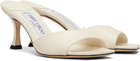 Jimmy Choo White Skye 70 Heeled Sandals