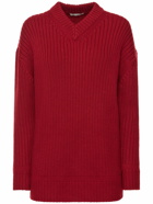 EMILIA WICKSTEAD - Wool Knit V Neck Sweater
