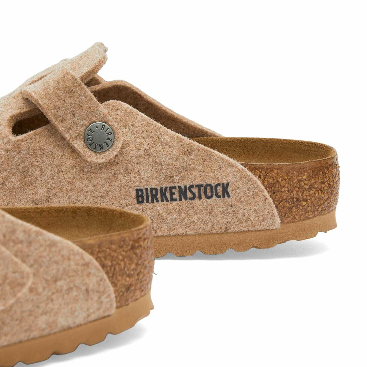 wool felt birkenstock clog