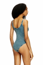 Diesel Bodysuit in marble-washed stretch cotton - Bodysuits Womens in Blue