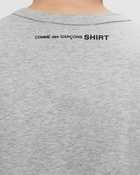 Comme Des Garçons Shirt Mens T Shirt Knit Grey - Mens - Shortsleeves