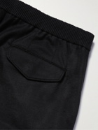 Ermenegildo Zegna - Slim-Fit Tapered Wool Trousers - Black