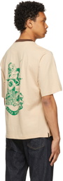 Wales Bonner Beige Johnson Badge Crest T-Shirt