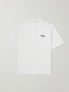 Acne Studios - Logo-Embroidered Cotton-Piqué Polo Shirt - White