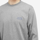Snow Peak Men's Camping Club Long Sleeve T-Shirt in Marl Grey