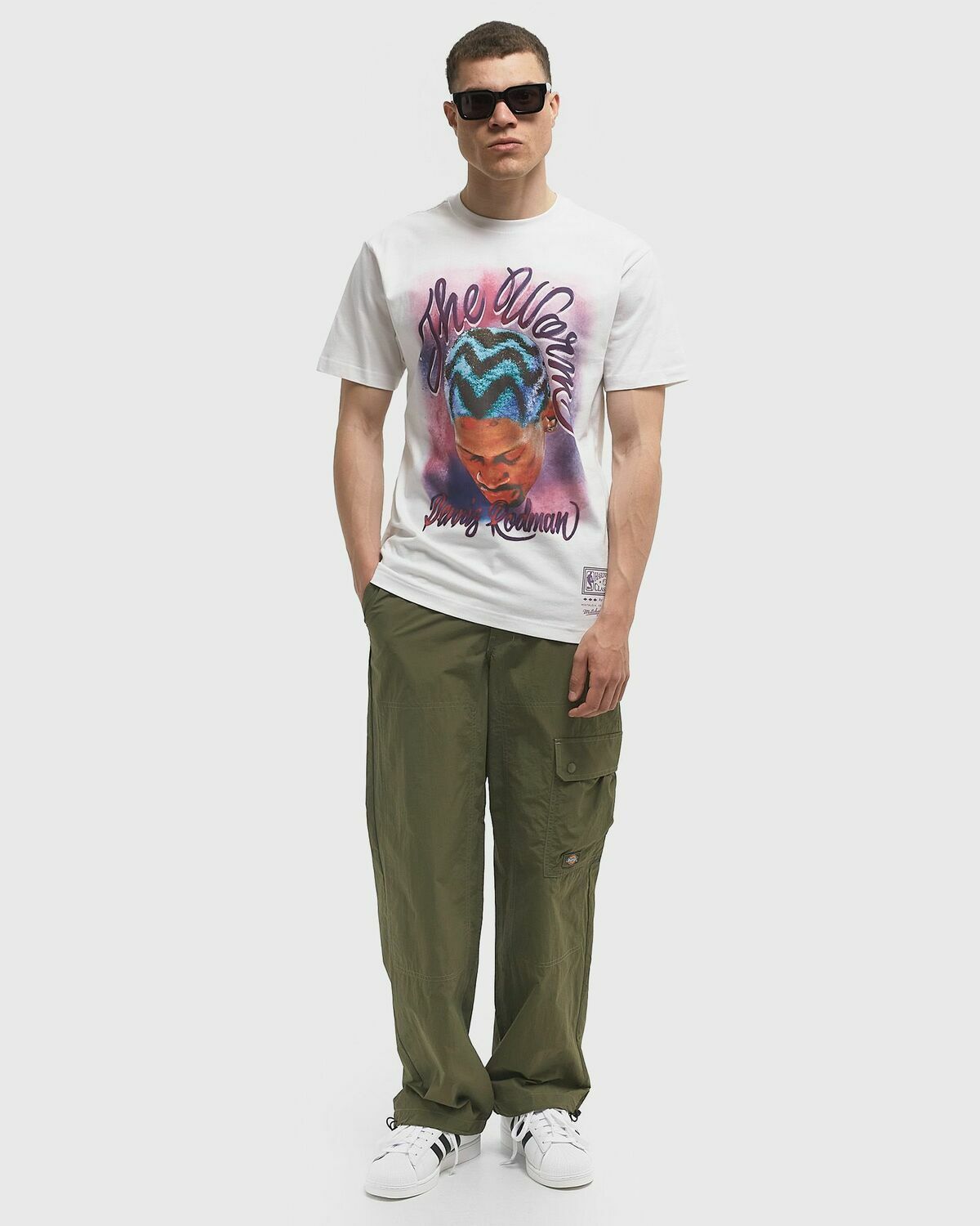 Mitchell & Ness NBA AIRBRUSHED TEE CHICAGO BULLS DENNIS RODMAN White Mens Shortsleefe