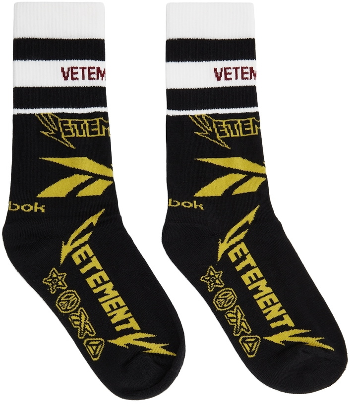 Photo: VETEMENTS Black Cut Up Socks