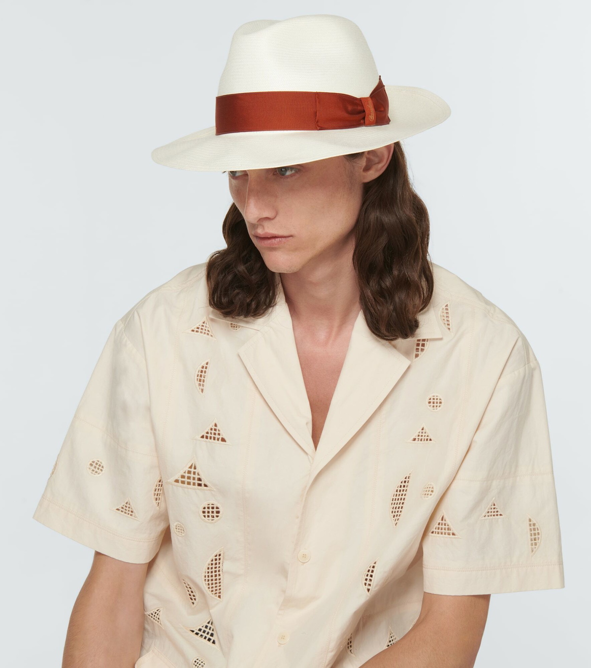 ストローハット BORSALINO MONICA STRAW PANAMA HAT Borsalino - Monica straw Panama hat Borsalino