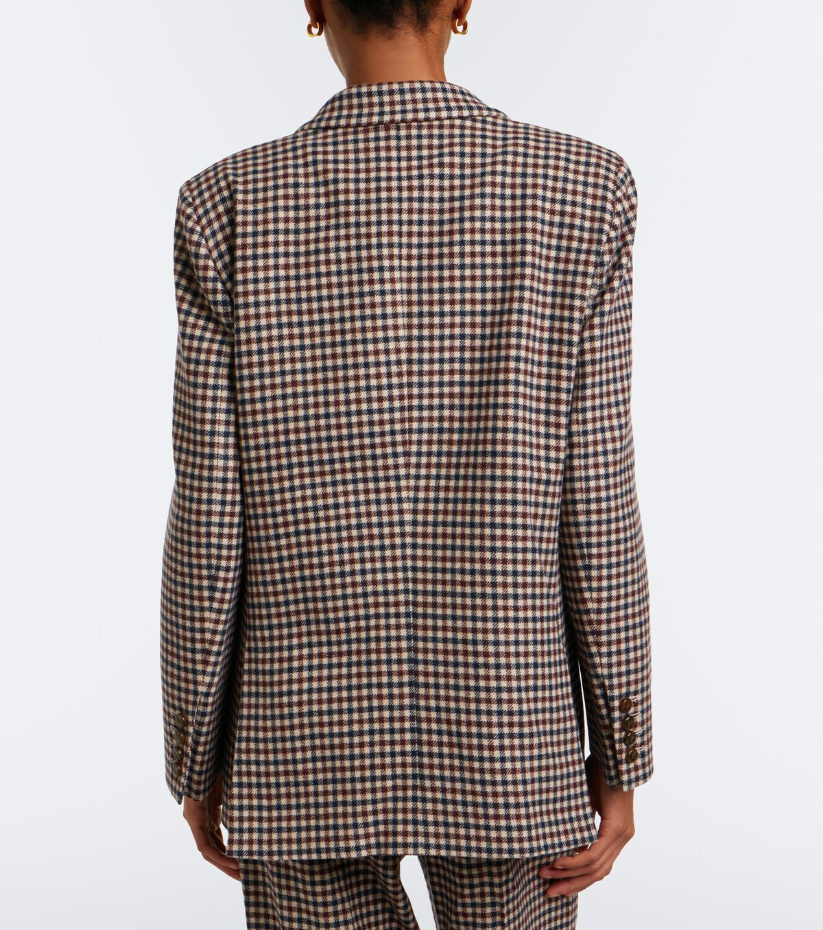 Blazé Milano Everynight checked wool and cashmere blazer