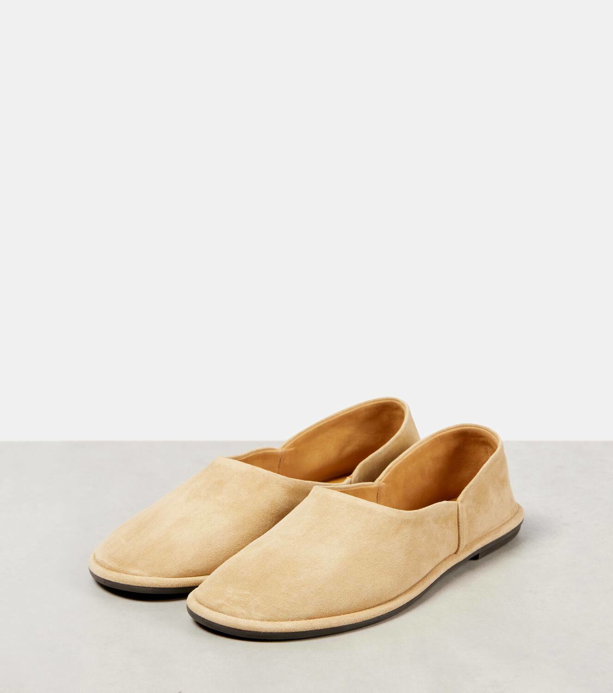 The Row Canal suede slip-on shoes
