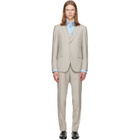 BOSS Gray Three-Piece Slim-Fit Suit