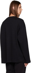 Versace Jeans Couture Black V-Emblem Long Sleeve T-Shirt