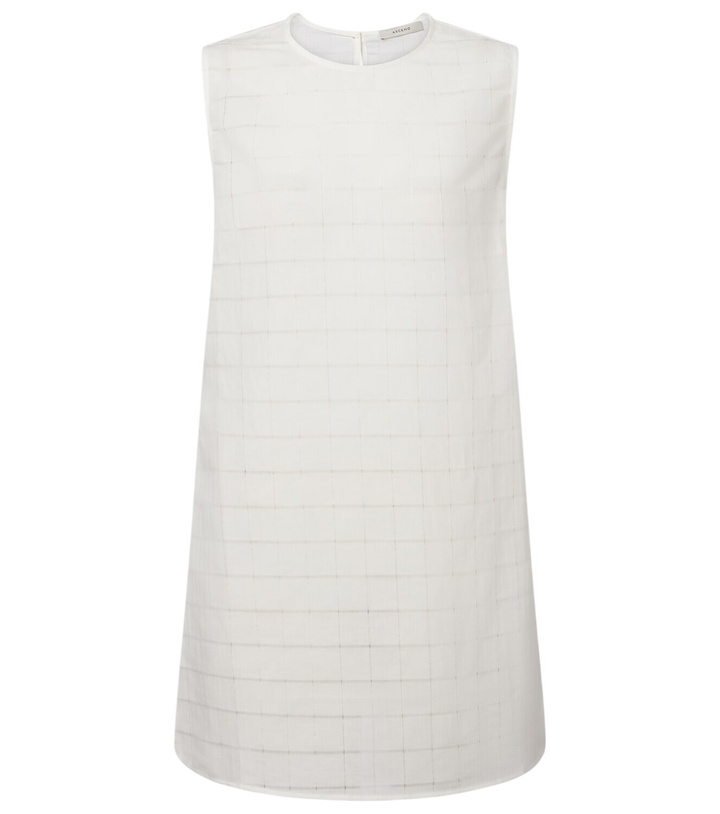 Photo: Asceno Sintra checked linen and cotton minidress