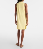 Hunza G Logo cotton terry polo dress