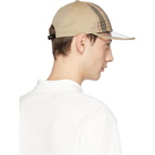 Burberry Tan PVC Brim Check Cap