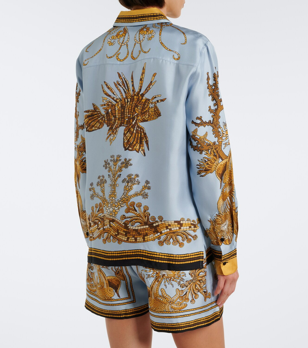 La DoubleJ Boy printed silk satin shirt
