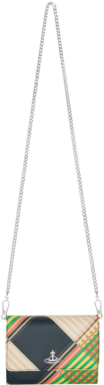 Vivienne Westwood Multicolor Saff Print Crossbody Wallet Vivienne