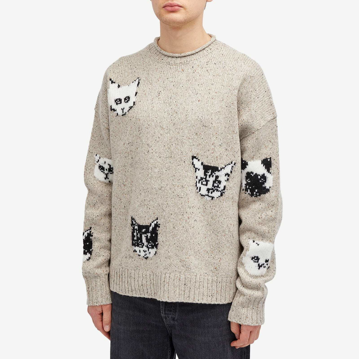 トップス Acne Studios JACQUARD JUMPER M Acne Studios Jacquard Bow Print Jumper | Liberty