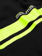Balmain - Logo-Print Striped Cotton-Jersey Sweatshirt - Black