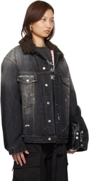 Acne Studios Black Lined Denim Jacket